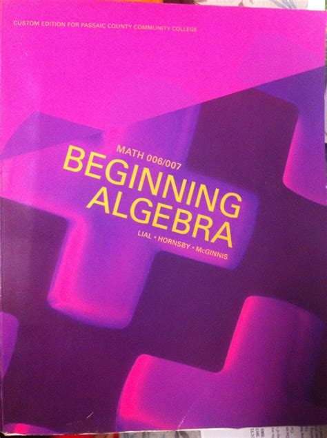 Read Beginning Algebra By Lial 11Th Edition 