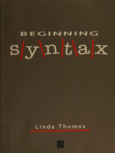 Read Beginning Syntax 