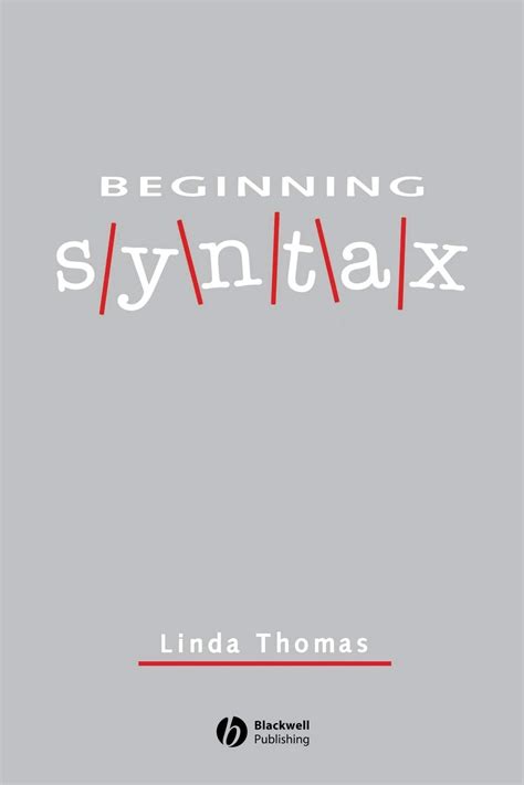 Download Beginning Syntax Linda Thomas Free 