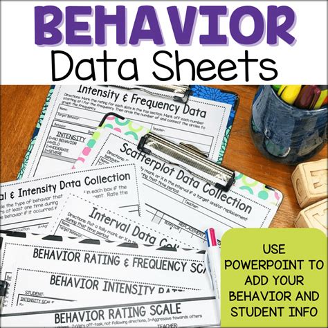 behavior data sheets autism