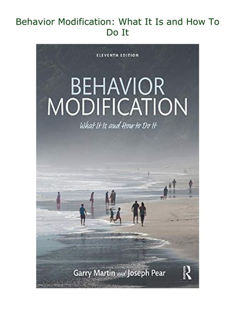 behavior modification what it is and how to do it