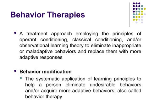 Behavior Therapy Ppt