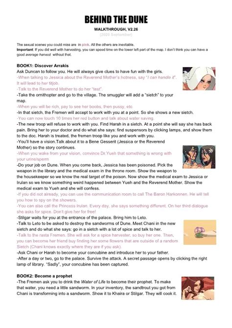 Behind The Dune All Scenes Walkthrough