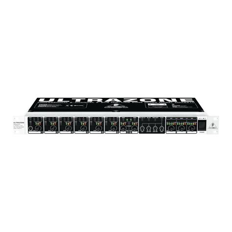 Behringer Zmx8210 User Guide