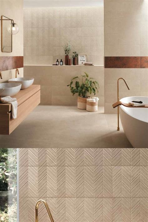 Beige Bathroom Tiles Texture