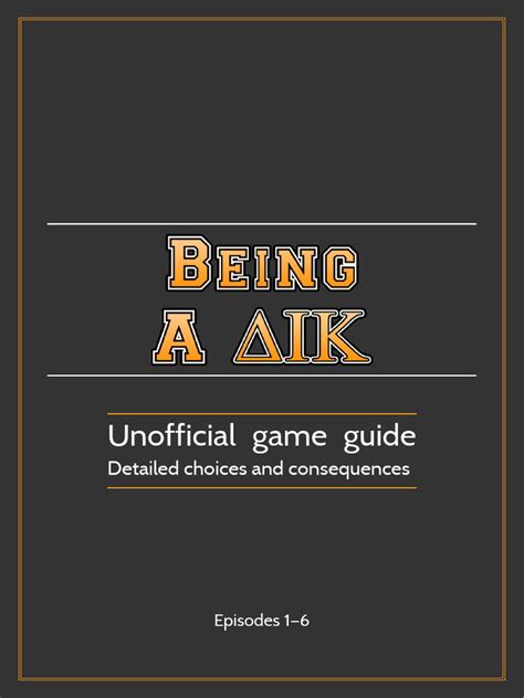 Being A Dik Walkthrough