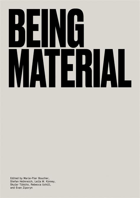 being material the mit press
