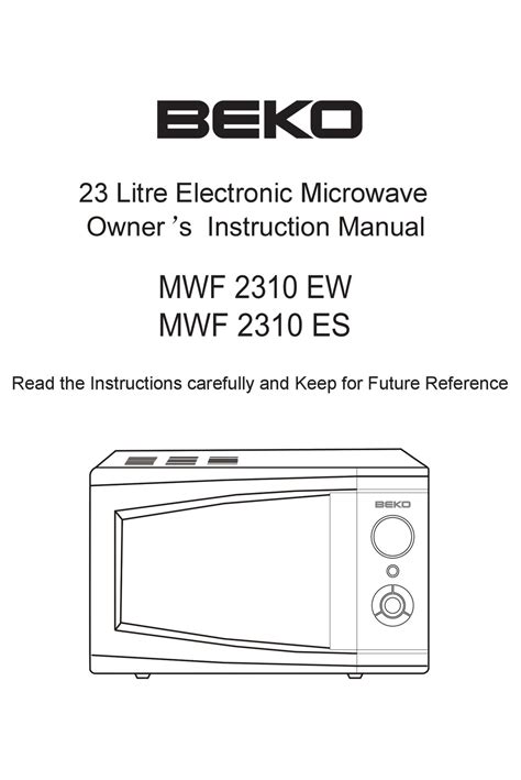 Read Beko Microwave Instruction Manual 