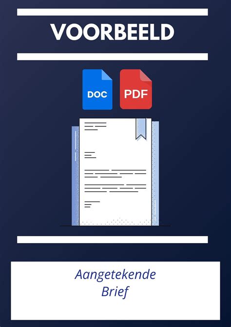 belang aangetekende brief