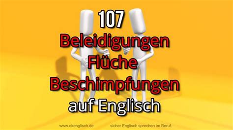 beleidigungen deutsch englisch