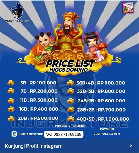 BELI CHIP DOMINO - TRANSAKSI JUAL BELI CHIP DALAM GAME ONLINE HIGS