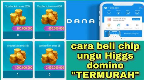 BELI CHIP DOMINO VIA DANA - Beli Chip MD Ungu Resmi 1M Koin Ungu Eceran Murah