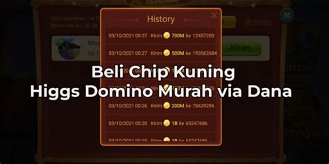 BELI CHIP KUNING HIGGS DOMINO MURAH - Beli Chip Kuning Higgs Domino Murah via Dana