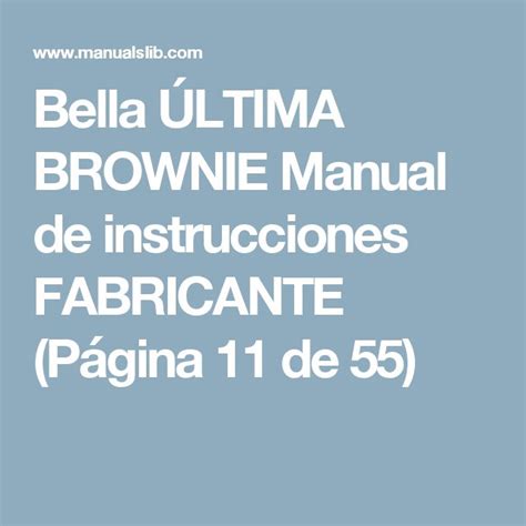 bella brownie maker instructions