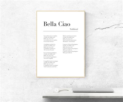 Bella Ciao Letras