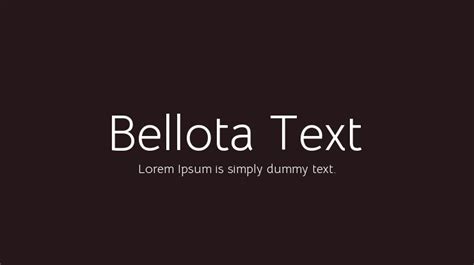 Bellota Font Free Download  All Your Fonts