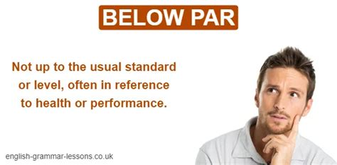 Below Par Meaning