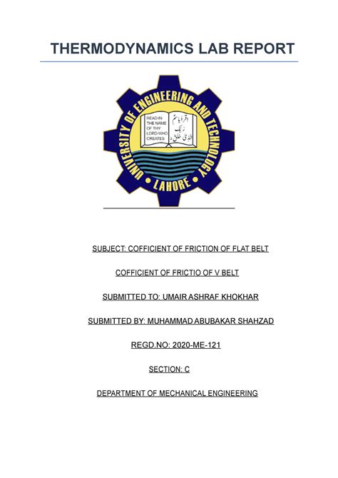 Download Belt Friction Experiment Report 