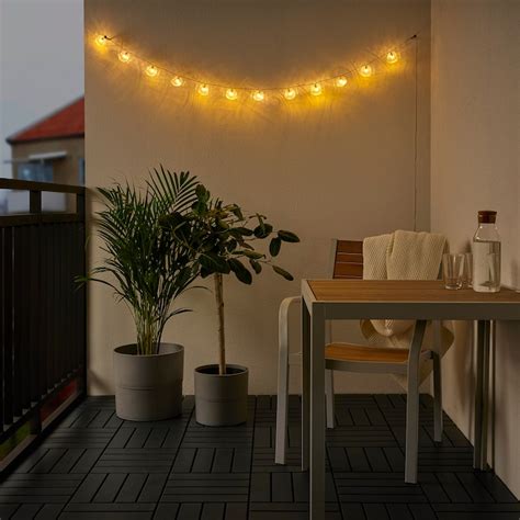 belysning balkong batteri