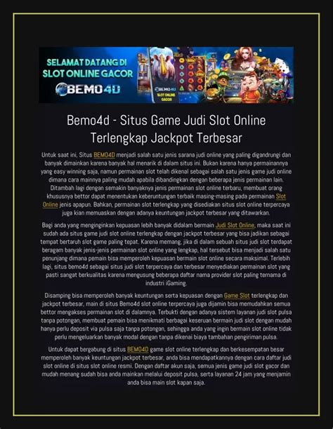 BEMO4D LINK LINK SITUS ONLINE GACOR PASTI SENSASIONAL☘️