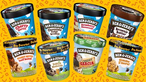 Ben Jerry's Flavours