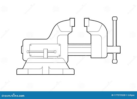 Bench Vice Drawing