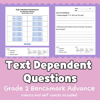 benchmark test questions for second grade math