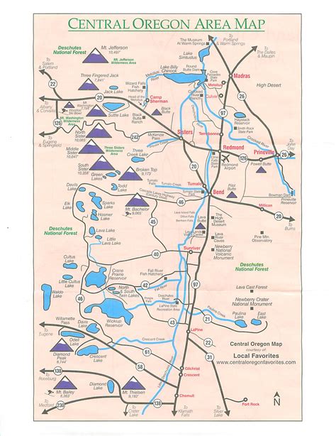 bend oregon map