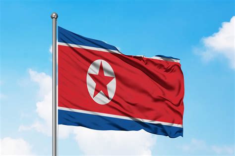 bendera korea utara