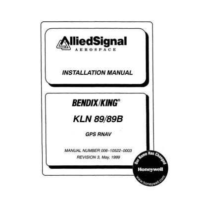 Bendix King Kln 89b Manual