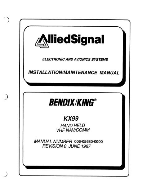 Bendix King Lmh Programming Manual
