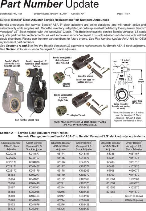 Bendix Part Number Lookup