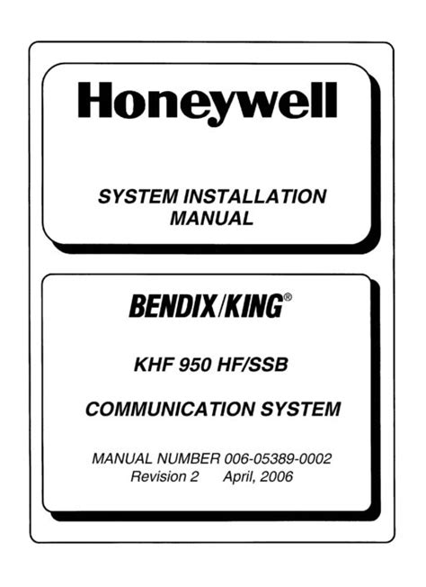 Full Download Bendix King Khf 950 Installation Manual 
