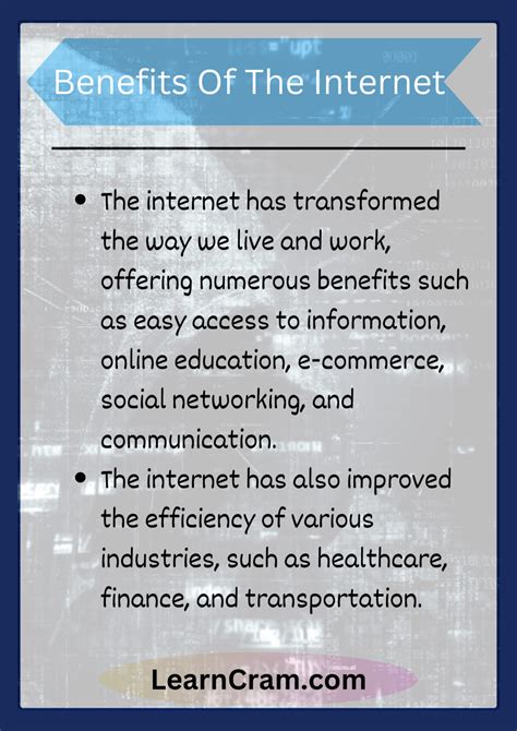 benefit of internet persuasive paragraph