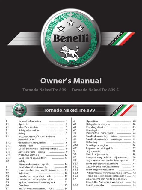 Benelli User Manual
