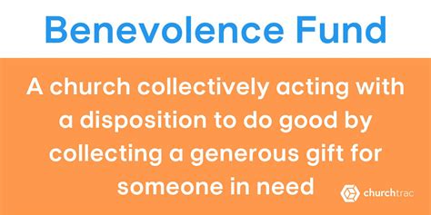 Benevolent Fund Guidelines For Church