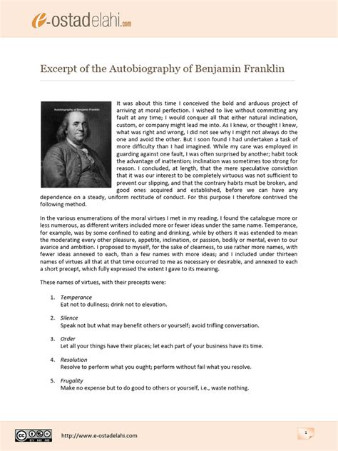 benjamin franklin autobiography part 1 pdf commands