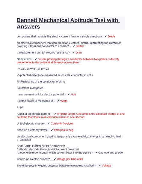 bennett mechanical aptitude test