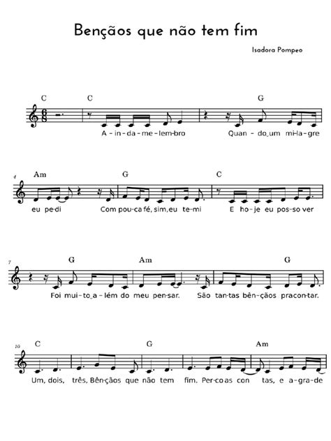 Benção Que Não Tem Fim Letra