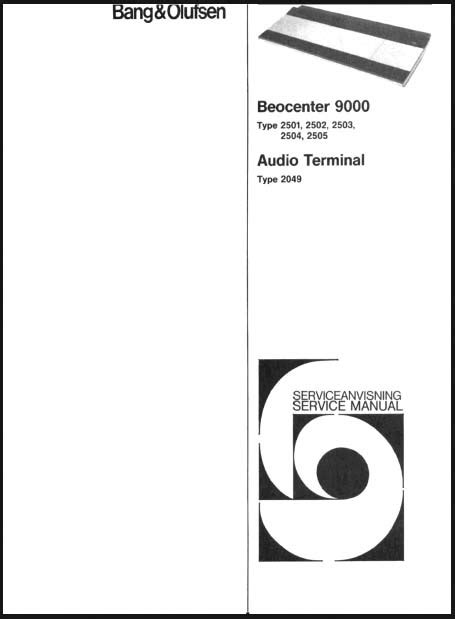 Download Beocenter 9000 Service Manual 