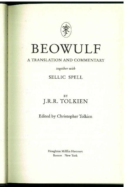 Read Beowulf A Translation And Commentary Together With Sellic Spell 