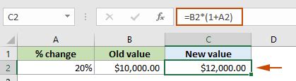 beräkna procentuell förändring excel