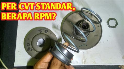 berapa rpm per cvt vario 125 new