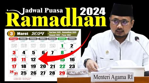 BERAPA HARI LAGI PUASA 2024 - Berapa Hari Lagi Puasa? Simak Penentuan Awal Ramadhan 2024