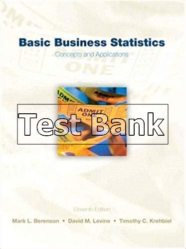 Berenson Basic Business Statistics 11th Edition