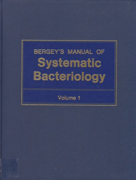 Read Bergey Manual Of Systematic Bacteriology 