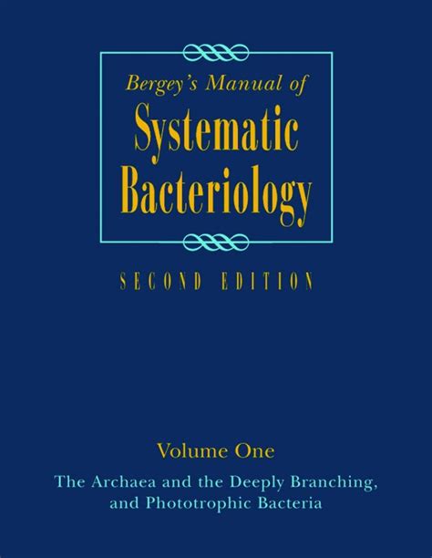 Download Bergey Manual Of Systematic Bacteriology Volume 1 