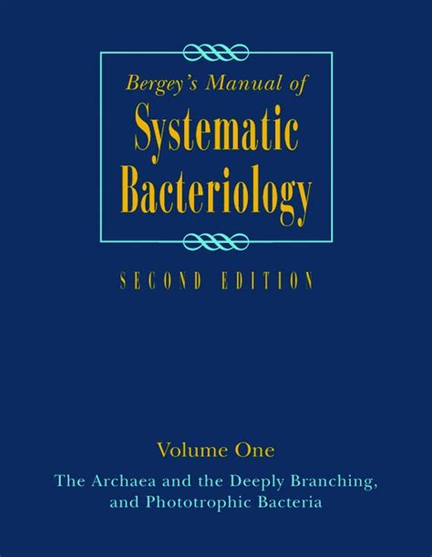 Read Bergey Manual Of Systematic Bacteriology Volume 1 