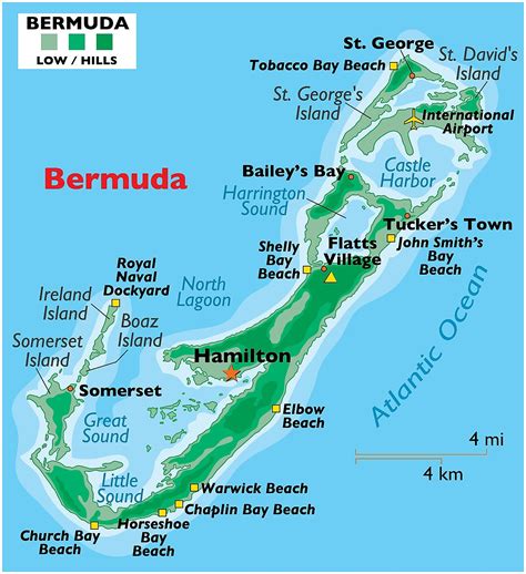 Bermuda Island Map