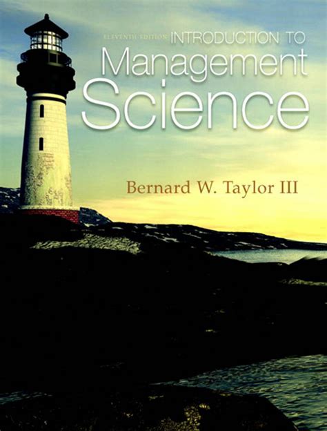 Read Bernard Taylor Introduction Management Science Solution 